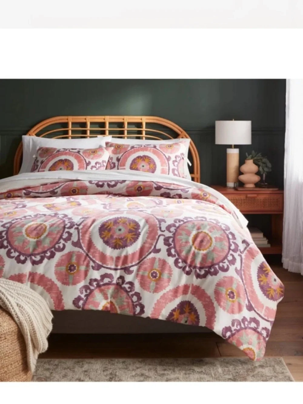 Threshold King Duvet Cotton Cover Set - New